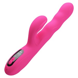 PRETTY LOVE - VIBRATORE A CONIGLIO MULTIFUNZIONE INVERNALE CON DISPLAY LED ROSA
